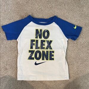Nike Sporty Blue and White Short Sleeve Tees
